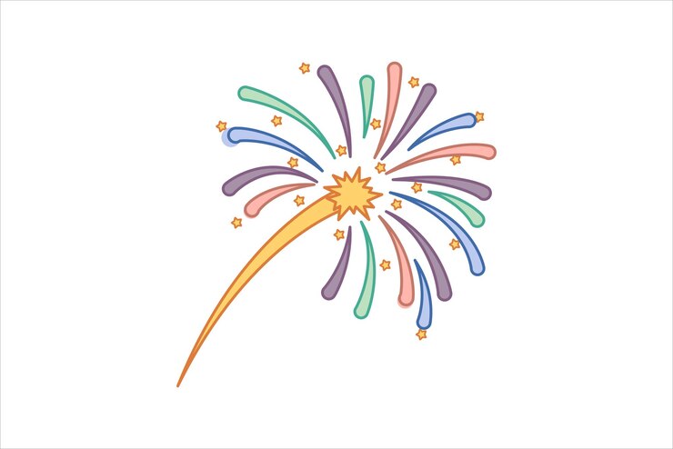 Vector birthday party flat sticker design