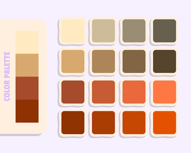 bisque darksalmon sienna saddlebrown color theory rgb color palette design and edit idea colour
