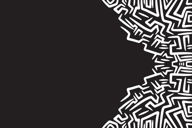 Vector black abstract decoration ornament art background