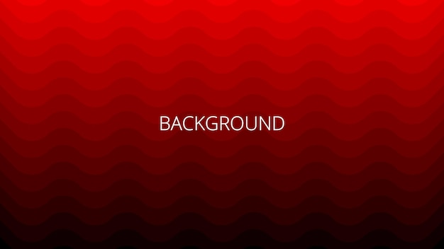 Black and red wavy background Abstract banner with curved lines Gradient blended waves