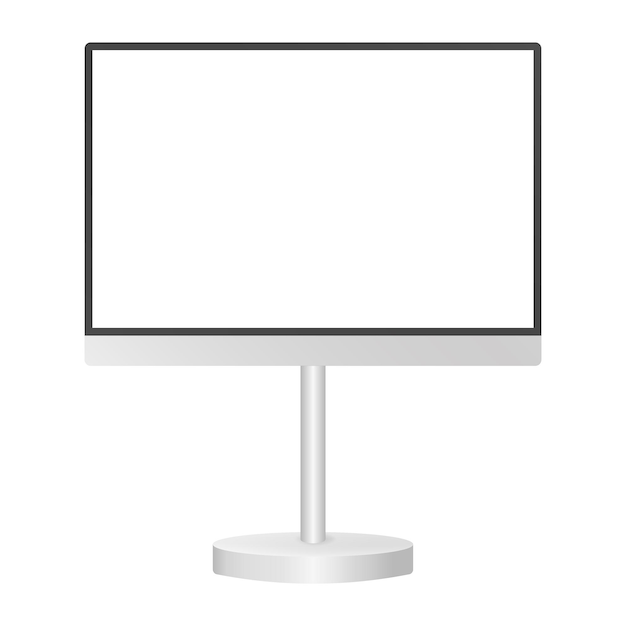 black and white information panel screen mockup empty frame display or signboard