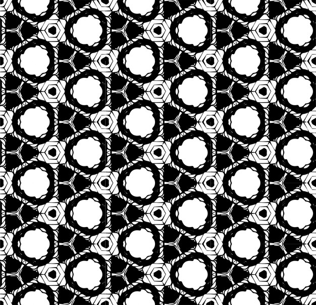 black and white seamless abstract pattern background and backdrop grayscale ornamental design mosaic ornaments vector graphic illustration