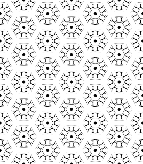 black and white seamless abstract pattern background and backdrop grayscale ornamental design