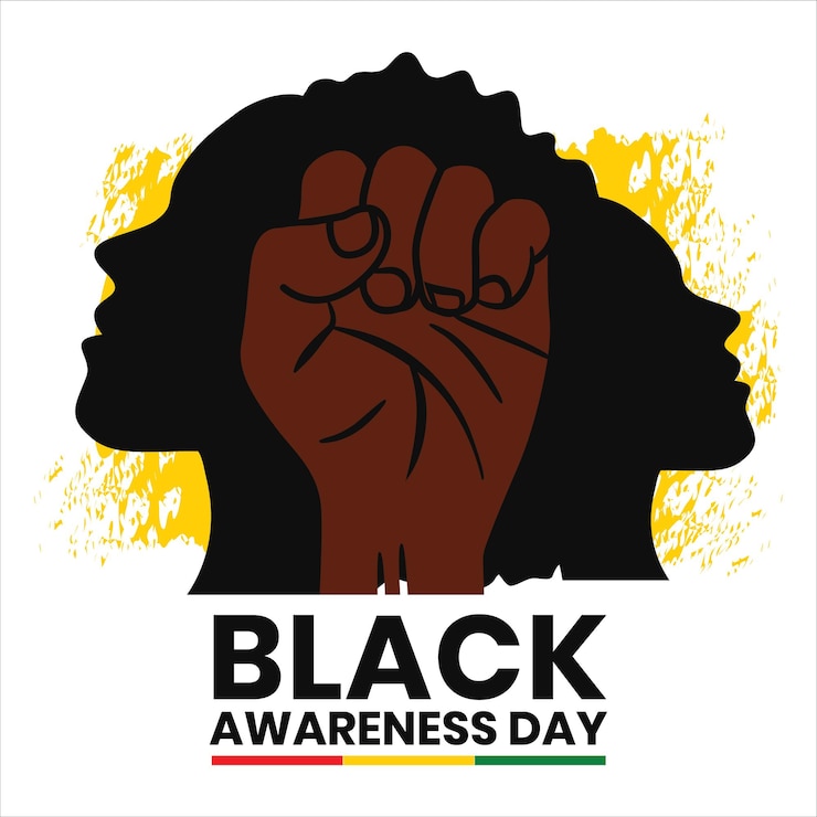 Vector black awareness day illustration poster vector illustration