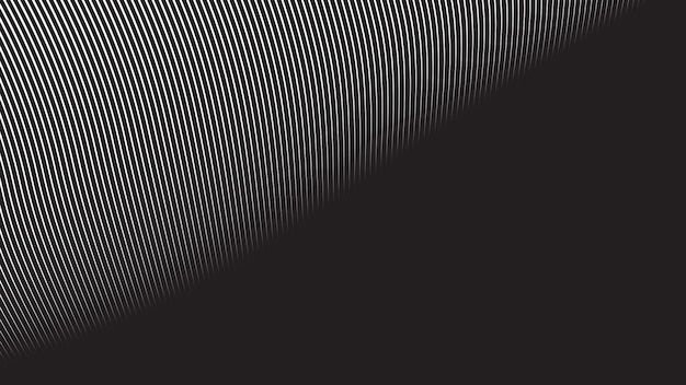 Black curve line abstract background vector image