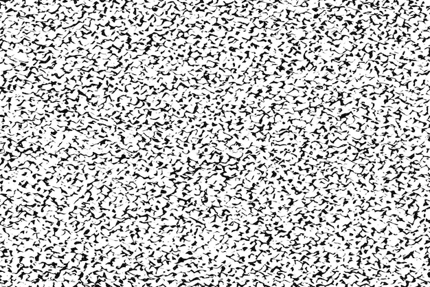 black destressed overlay grunge texture on white background vector illustration