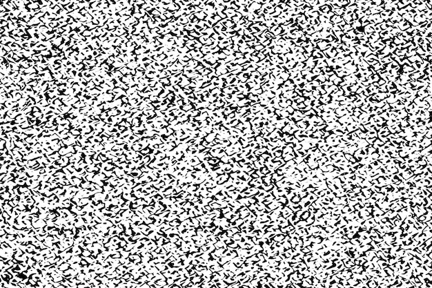 black destressed overlay grunge texture on white background vector illustration