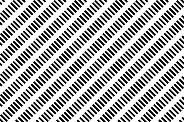 Vector black diagonal stripes on the white background