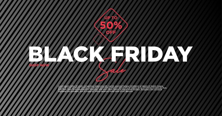 Black Friday sale banner Social media vector illustration template for website