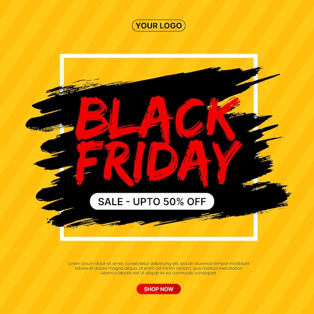 black friday sale social media post banner eps vector file black friday sale promotion