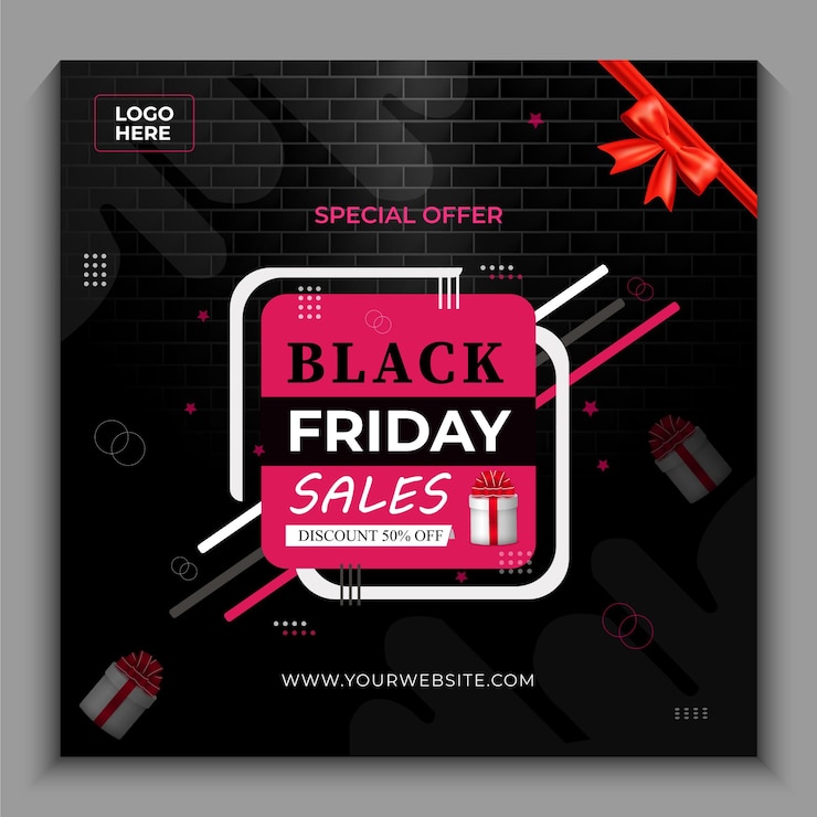 Vector black friday shopping season template