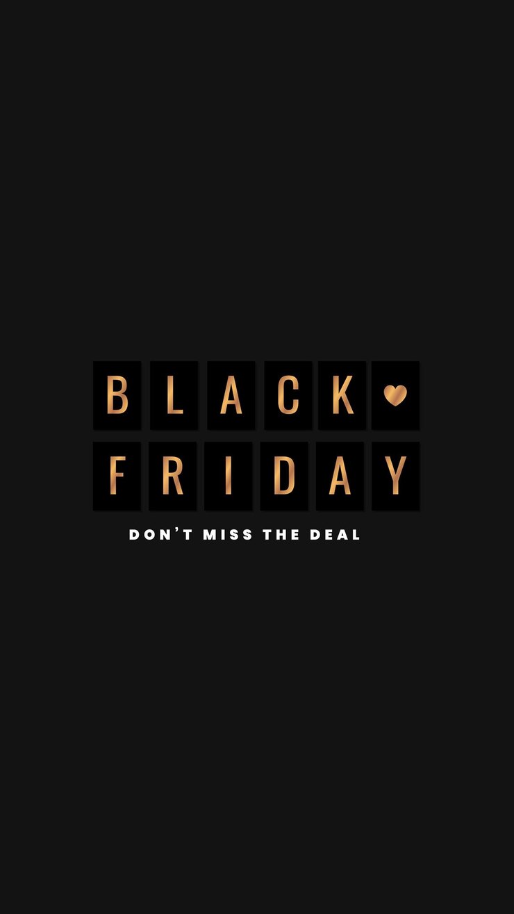 Vector black friday vector golden metallic text sale announcement banner