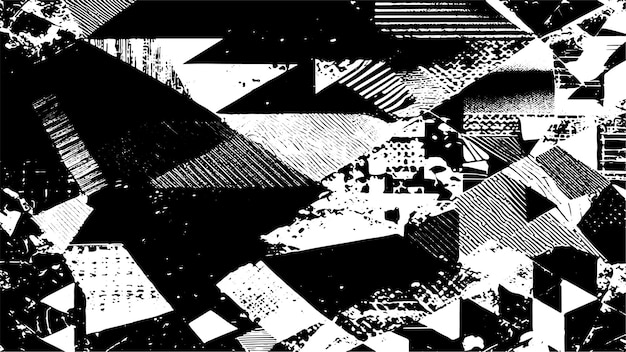 black grunge gritty texture monochrome overlay on white background vector illustration background