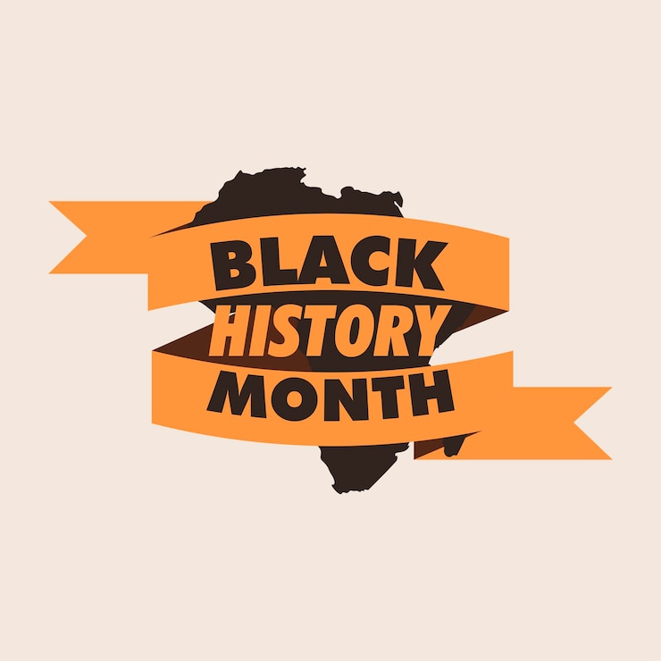 Vector black history month design banner social media