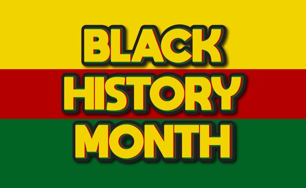 black history month Text Effect