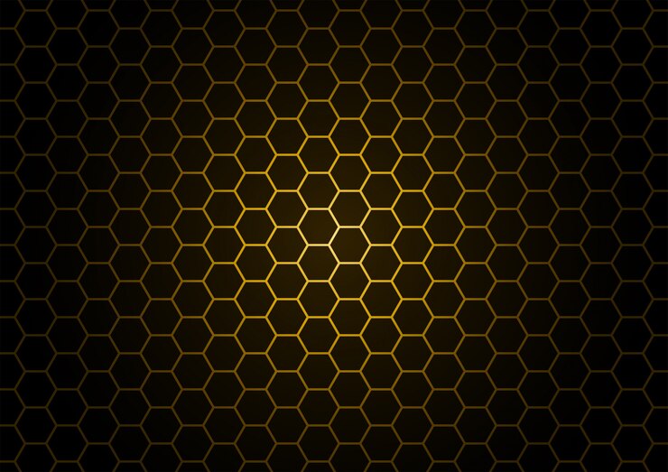 Vector black honeycomb
