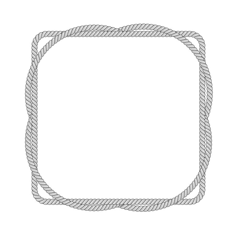 Black Rope Frame vector