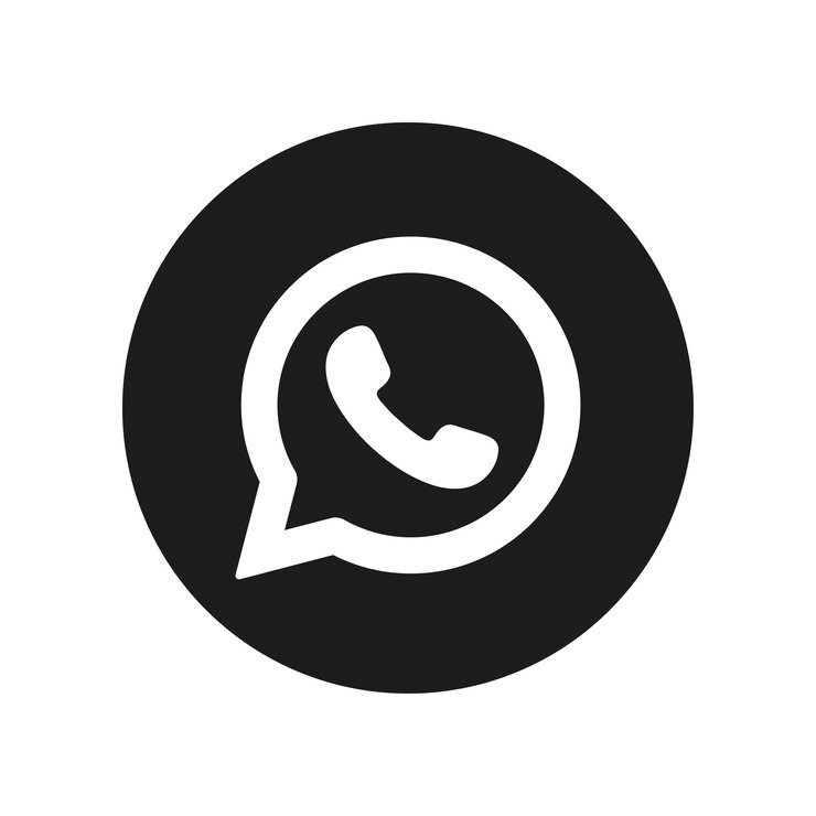 Black social media logo