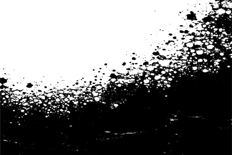 Vector black texture on white background vector illustration overlay monochrome grunge background texture