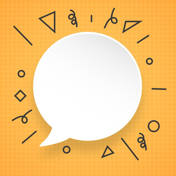 Vector blank empty speech bubbles vector illustration