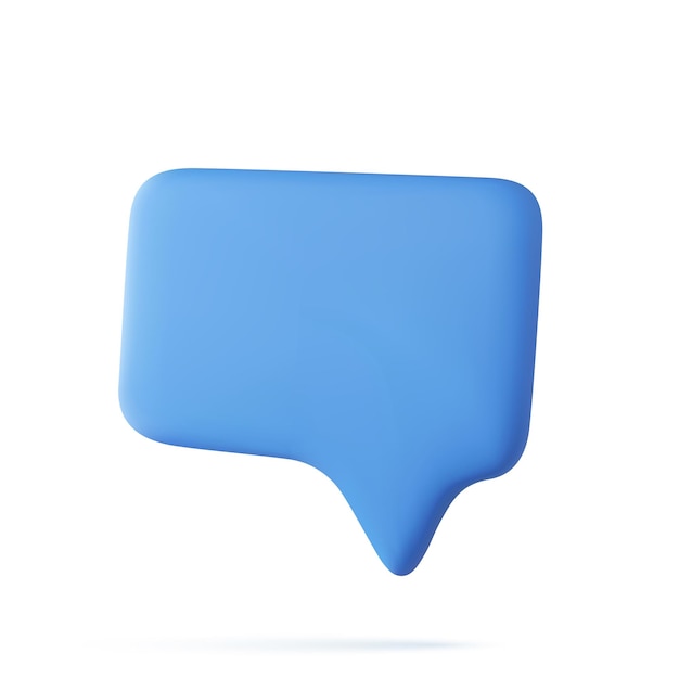 Blank red speech bubble pin