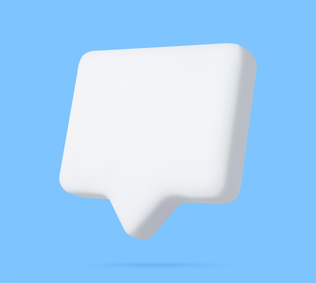Blank red speech bubble pin