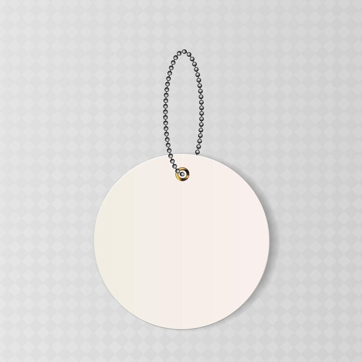 Blank tag tied with string