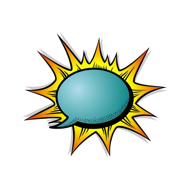 blank text bubbles for comics banners and more