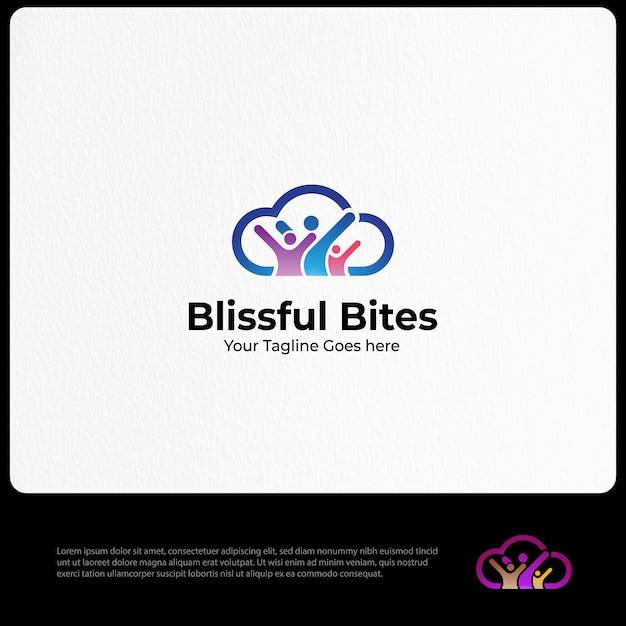 Blissful Bites Logo Template