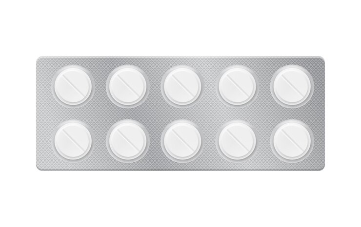 Vector blister with pills tablets