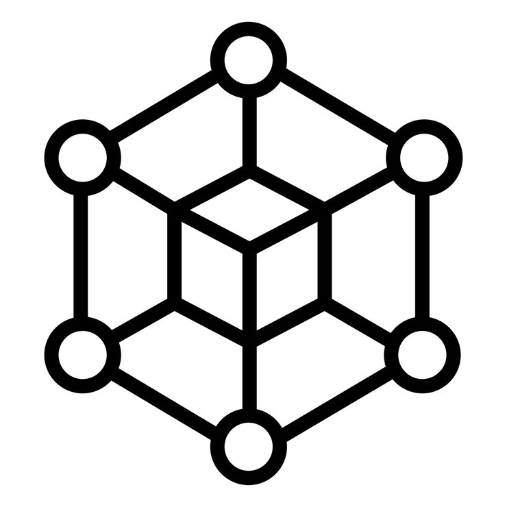Vector blockchain icon