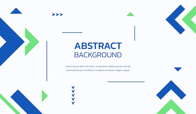 Blue and green abstract geometric background vector illustration premium vector