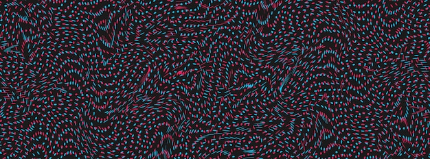 blue and pink abstract glich wave texture dark pattern vector background modern design