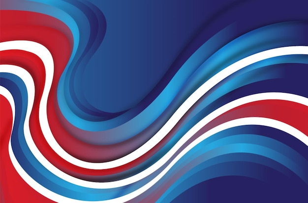 Blue and red gradient wave background