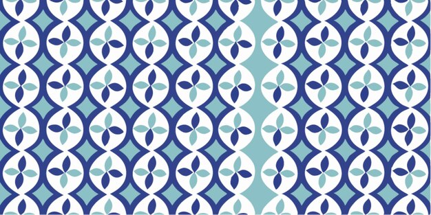 blue and white tile pattern