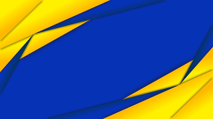 Vector blue and yellow wave background