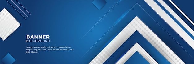 Blue banner templates designed for the web. Simple blue banner or backdrop with geometric shapes as texture, usable as backdrop or design element. Three-dimensional pixelated mosaic.