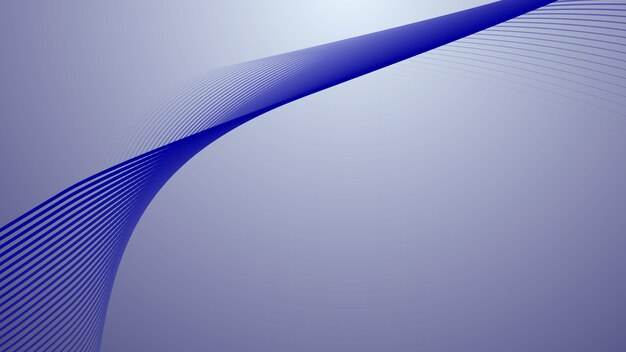 Blue dynamic curve line abstract background vector image