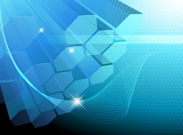 Blue elegant abstract background vector illustration
