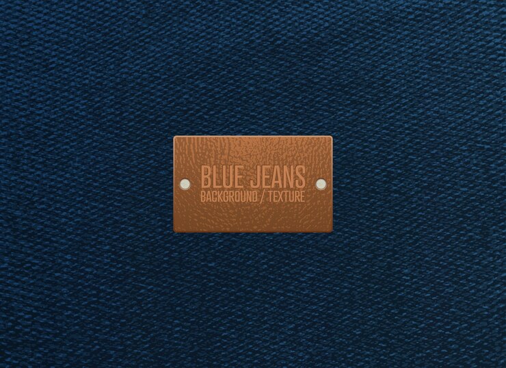 Vector blue jeans texture background. vector illustration.