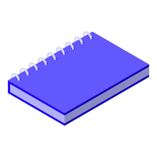 Blue notebook is lying open with blank pages for your text