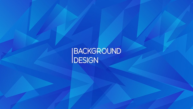 blue random triangular shape background design