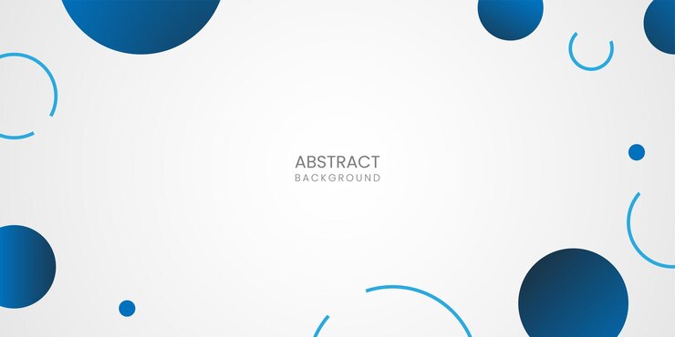 Blue round shape gradient simple background