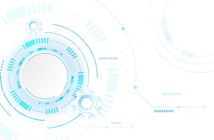 Blue white Abstract technology background.
