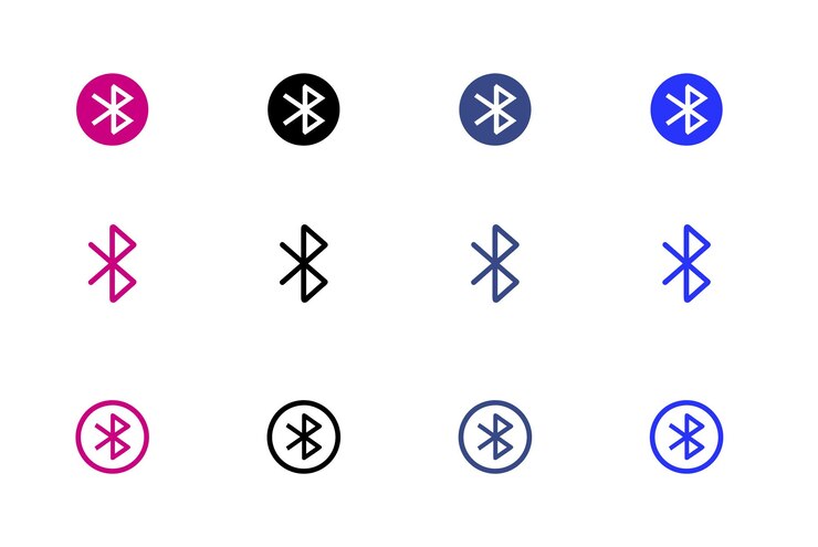 Vector bluetooth icon vector art illustration images