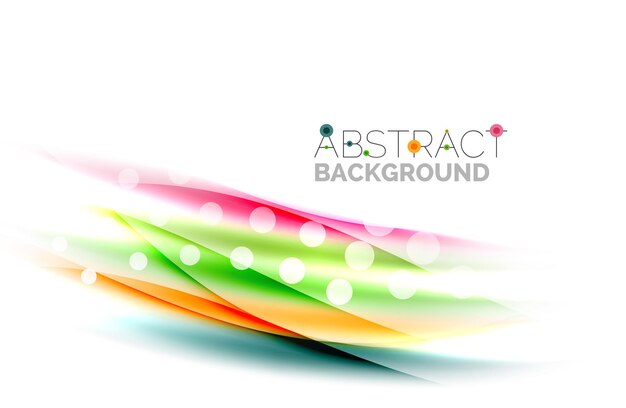 Blurred color waves lines Vector abstract background template