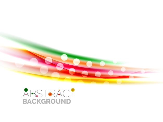 Blurred color waves lines Vector abstract background template