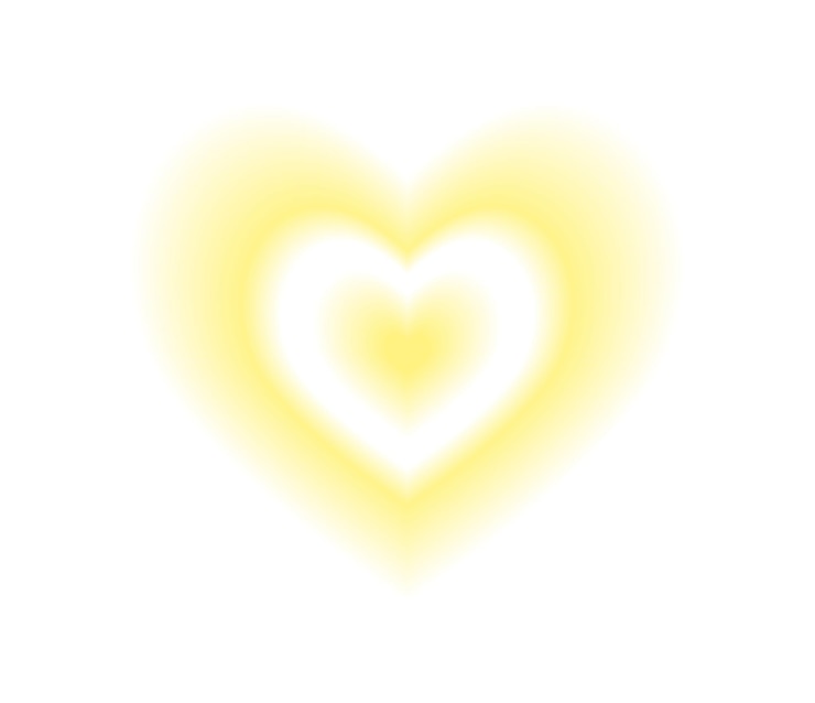 Vector blurry pink heart aura trendy y2k style vector illustration