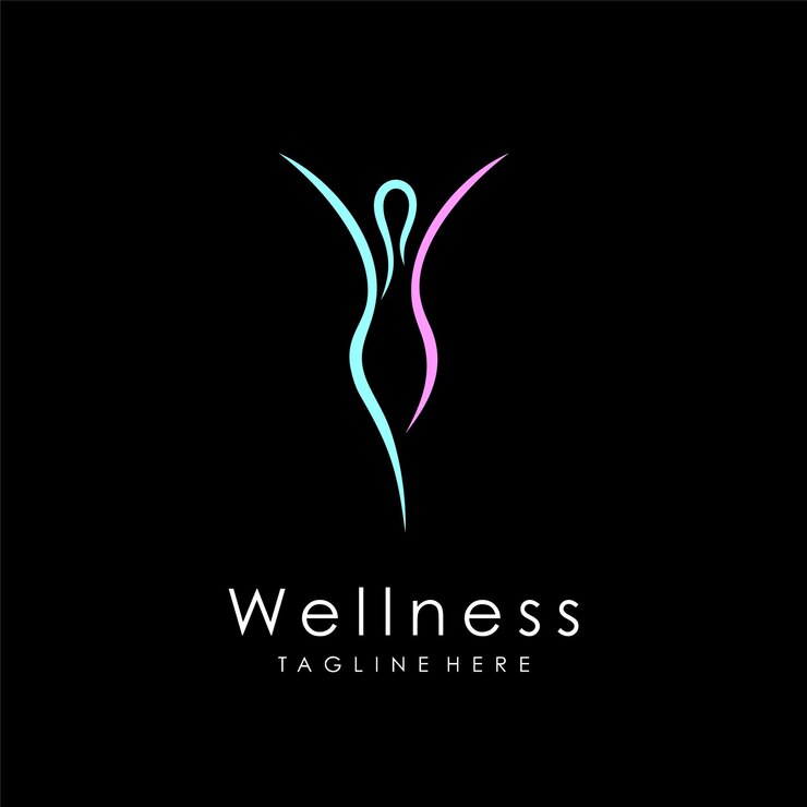 body logo with wellness concept