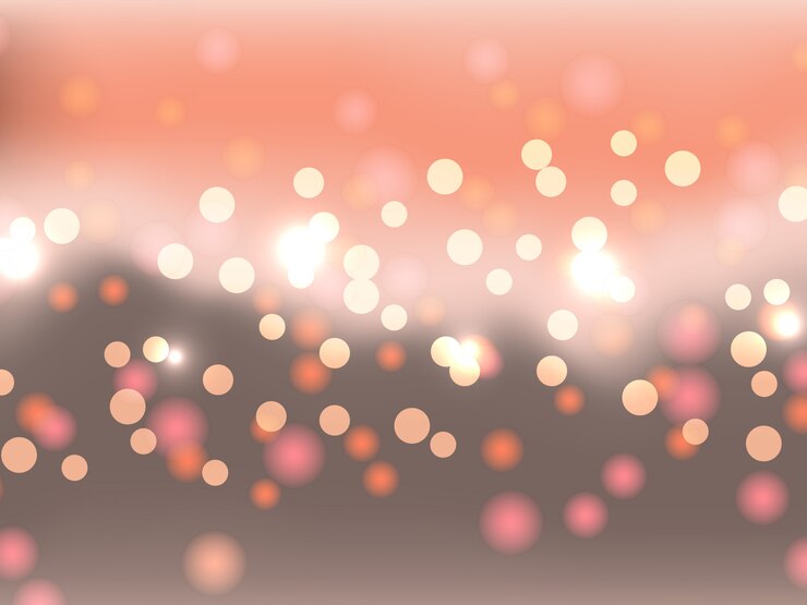 Vector bokeh oranye abstrak.